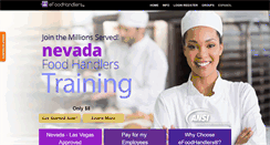 Desktop Screenshot of nvfoodhandlers.com