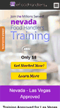 Mobile Screenshot of nvfoodhandlers.com