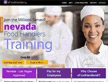 Tablet Screenshot of nvfoodhandlers.com